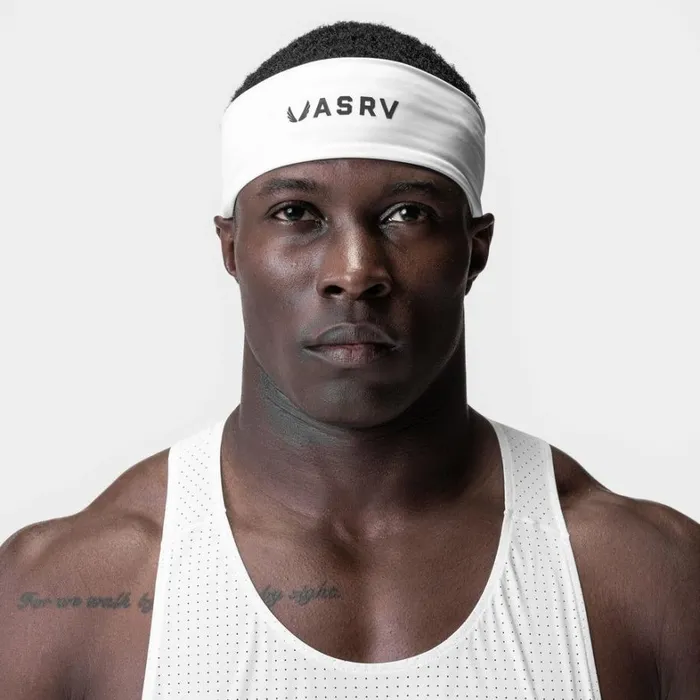 Hats and Headwear Men ASRV WarpFlexx Headband White 034asrv034
