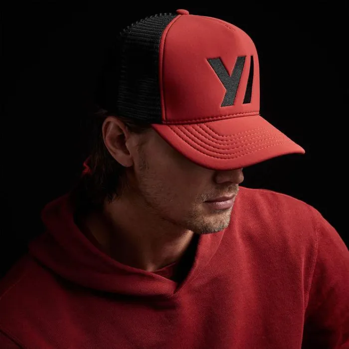Hats Men James Perse Embroidered Scuba Trucker Hat Sunstone