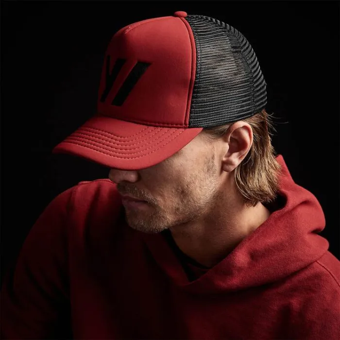 Hats Men James Perse Embroidered Scuba Trucker Hat Sunstone