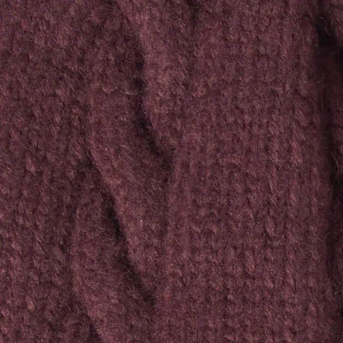 Hats Women Orvis Barbour Meadow Cable Beanie Black Cherry