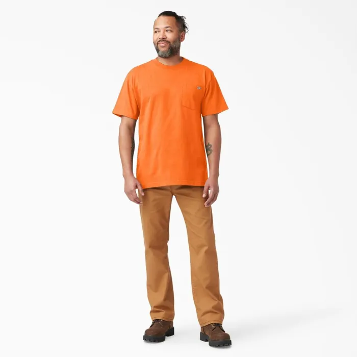 Heavyweight Neon Short Sleeve Pocket TShirt Bright Orange Bright Orange bod Men Dickies Hi Vis Heavyweight Neon Short Sleeve Pocket TShirt Bright Orange Bright Orange bod Men Dickies Hi Vis