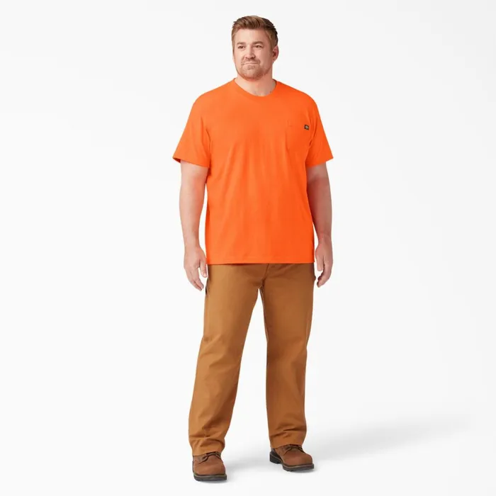 Heavyweight Neon Short Sleeve Pocket TShirt Bright Orange Bright Orange bod Men Dickies Hi Vis Heavyweight Neon Short Sleeve Pocket TShirt Bright Orange Bright Orange bod Men Dickies Hi Vis