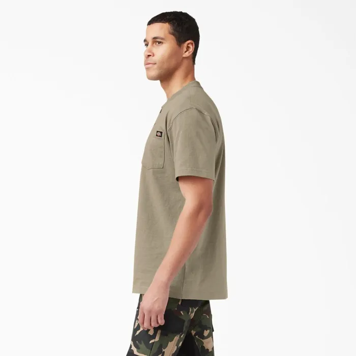 Heavyweight Short Sleeve Henley TShirt Desert Sand Desert Sand ds Men Dickies Shirts Heavyweight Short Sleeve Henley TShirt Desert Sand Desert Sand ds Men Dickies Shirts