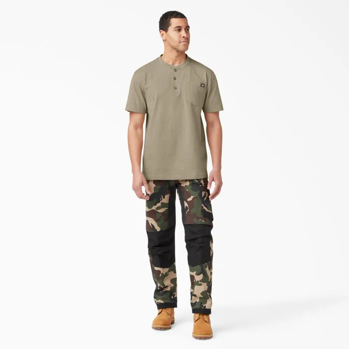 Heavyweight Short Sleeve Henley TShirt Desert Sand Desert Sand ds Men Dickies Shirts Heavyweight Short Sleeve Henley TShirt Desert Sand Desert Sand ds Men Dickies Shirts