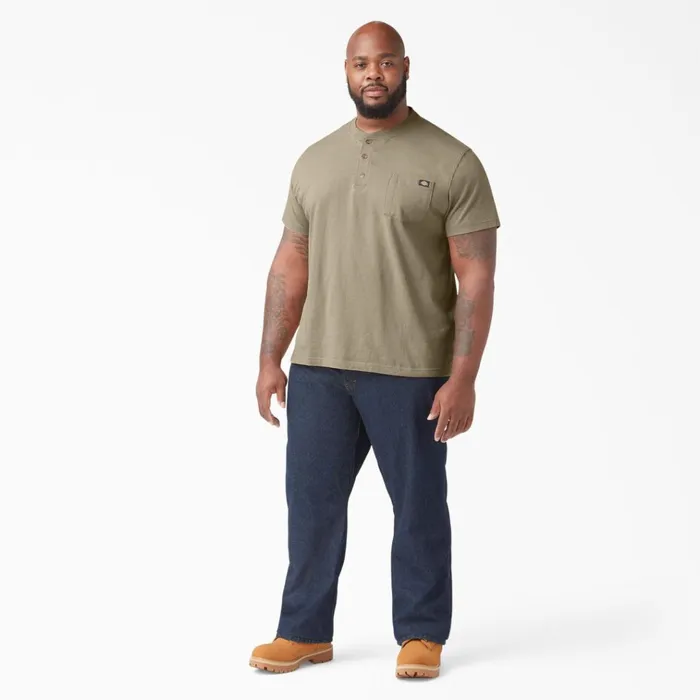 Heavyweight Short Sleeve Henley TShirt Desert Sand Desert Sand ds Men Dickies Shirts Heavyweight Short Sleeve Henley TShirt Desert Sand Desert Sand ds Men Dickies Shirts