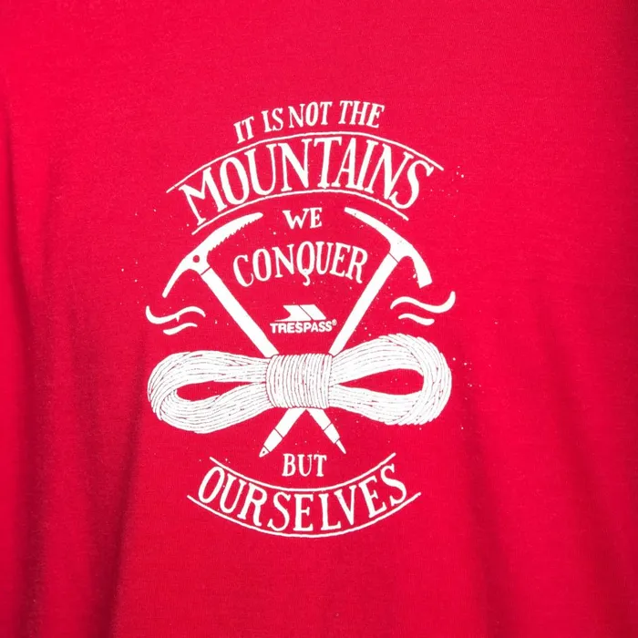 Heron Printed Casual TShirt Red Men Trespass TShirts