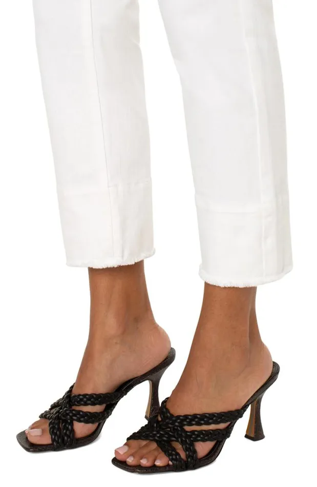 HIRISE Women Liverpool Los Angeles THE GIA GLIDER CROP SLIM Bright White