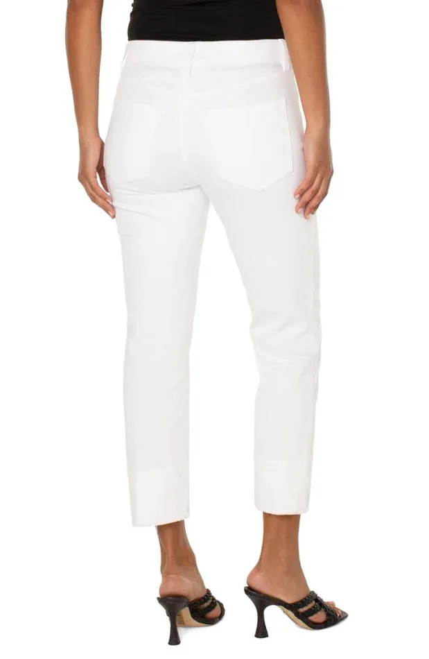 HIRISE Women Liverpool Los Angeles THE GIA GLIDER CROP SLIM Bright White