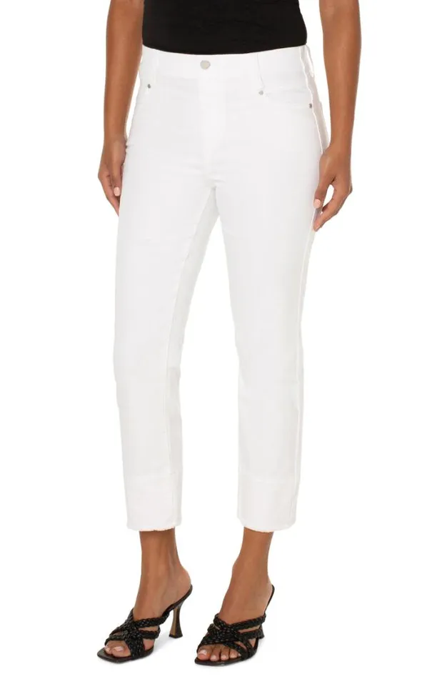 HIRISE Women Liverpool Los Angeles THE GIA GLIDER CROP SLIM Bright White