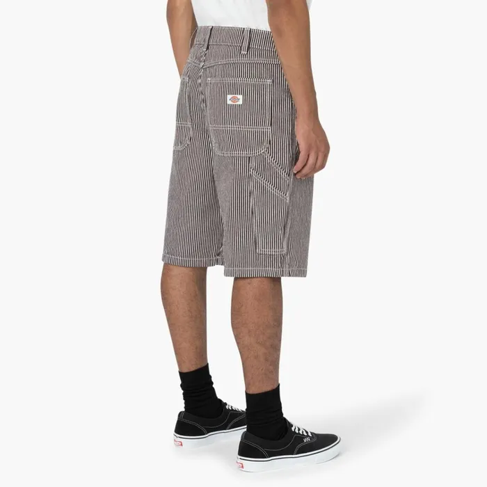Hickory Stripe Relaxed Fit Carpenter Shorts 11034 EcruBrown Ecrubrown eub Men Dickies Carpenter Hickory Stripe Relaxed Fit Carpenter Shorts 11034 EcruBrown Ecrubrown eub Men Dickies Carpenter