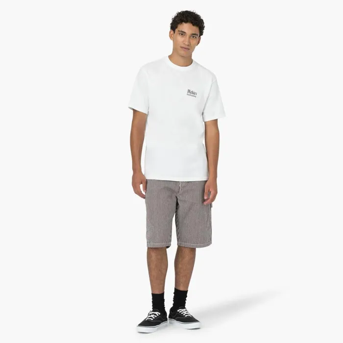 Hickory Stripe Relaxed Fit Carpenter Shorts 11034 EcruBrown Ecrubrown eub Men Dickies Carpenter Hickory Stripe Relaxed Fit Carpenter Shorts 11034 EcruBrown Ecrubrown eub Men Dickies Carpenter