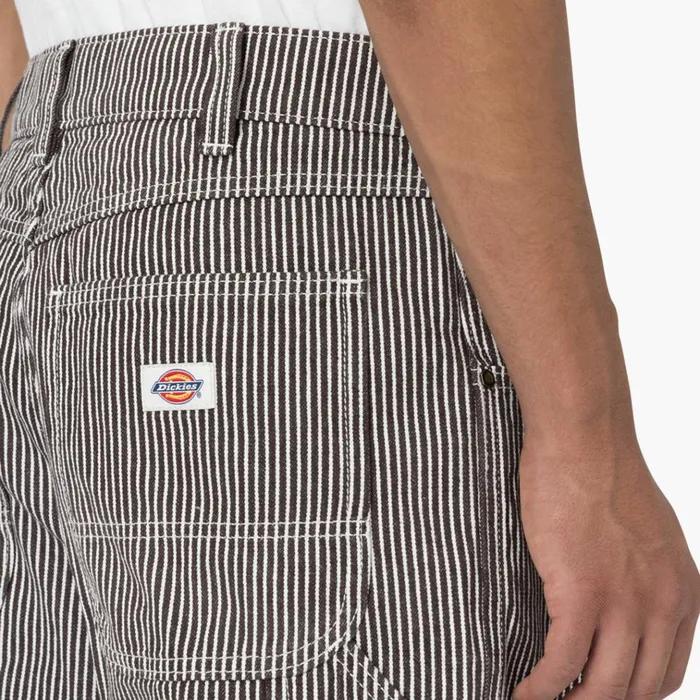 Hickory Stripe Relaxed Fit Carpenter Shorts 11034 EcruBrown Ecrubrown eub Men Dickies Carpenter Hickory Stripe Relaxed Fit Carpenter Shorts 11034 EcruBrown Ecrubrown eub Men Dickies Carpenter
