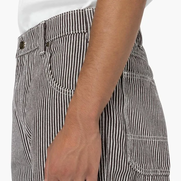Hickory Stripe Relaxed Fit Carpenter Shorts 11034 EcruBrown Ecrubrown eub Men Dickies Carpenter Hickory Stripe Relaxed Fit Carpenter Shorts 11034 EcruBrown Ecrubrown eub Men Dickies Carpenter