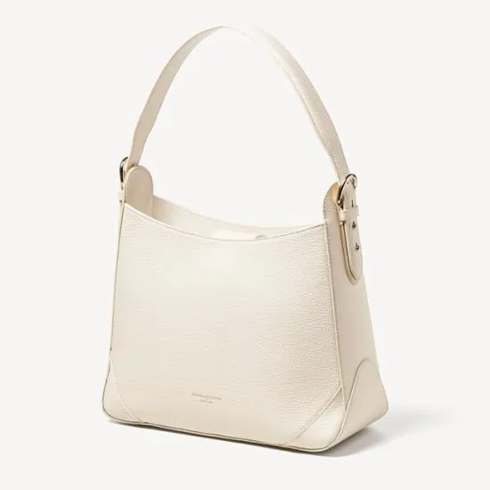 Hobo Bag Ivory Pebble Women Aspinal Of London Shoulder