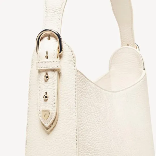 Hobo Bag Ivory Pebble Women Aspinal Of London Shoulder