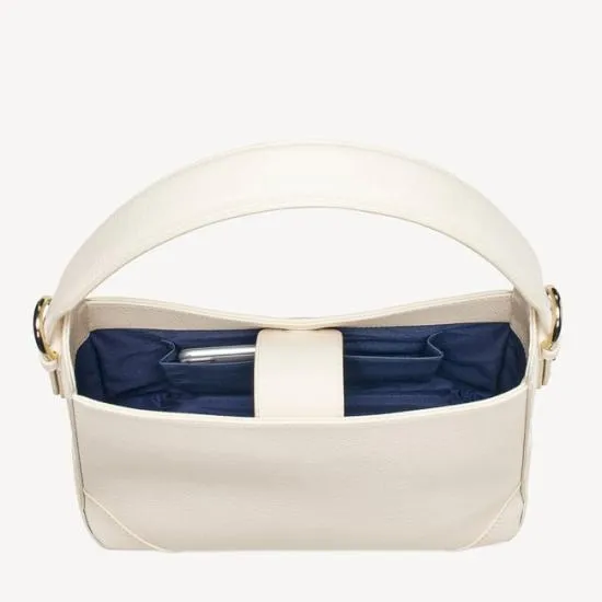 Hobo Bag Ivory Pebble Women Aspinal Of London Shoulder