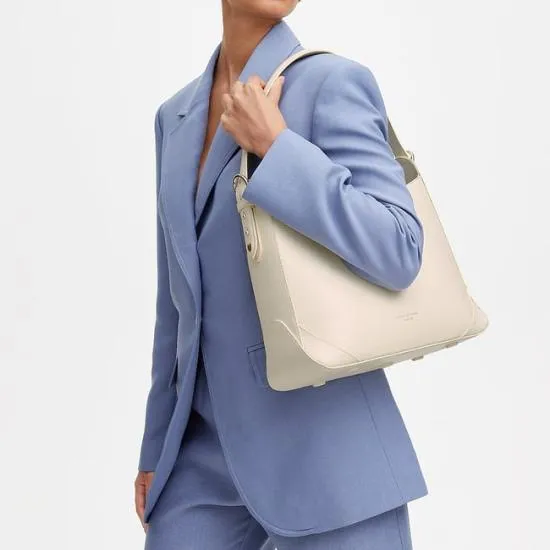 Hobo Bag Ivory Pebble Women Aspinal Of London Shoulder