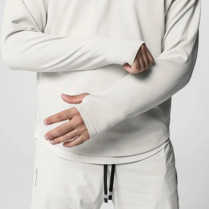 Hoodies and Sweatshirts Men ASRV Aeroheat Training Hoodie Bone