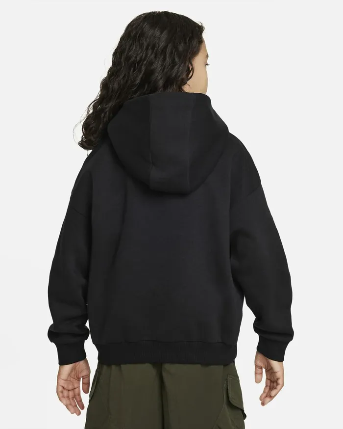Hoodies And Sweatshirts Kids Nike SB Icon Fleece EasyOn Blackwhite