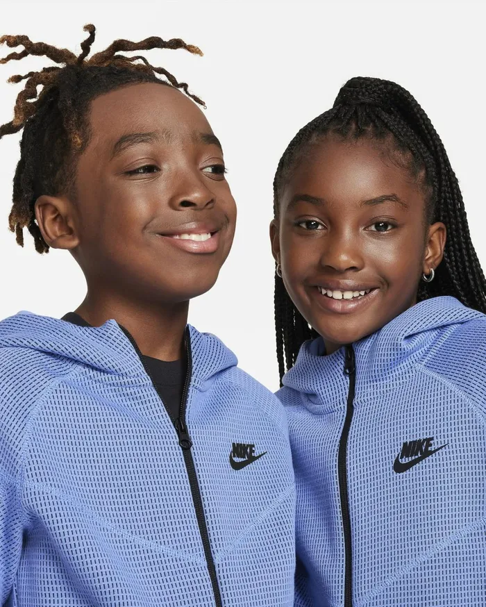Hoodies And Sweatshirts Kids Nike Sportswear Tech Fleece Polarmidnight Navyblack