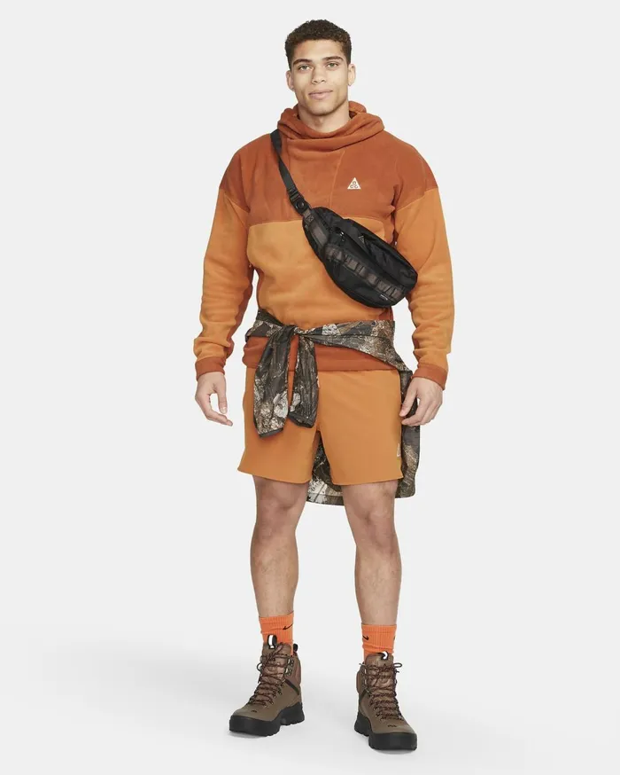 Hoodies And Sweatshirts Men Nike ACG ThermaFIT 039Wolf Tree039 Dark Russetmonarchsummit White