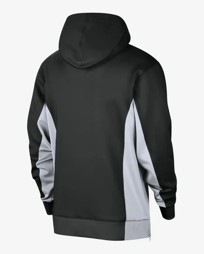 Hoodies And Sweatshirts Men Nike Brooklyn Nets Showtime Blackwhitewhitewhite