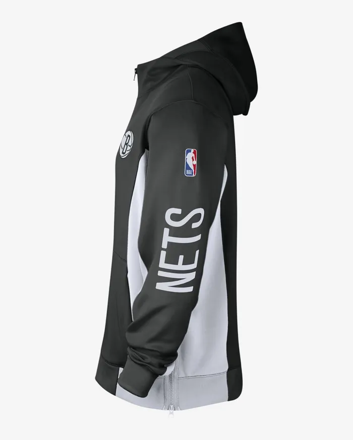 Hoodies And Sweatshirts Men Nike Brooklyn Nets Showtime Blackwhitewhitewhite