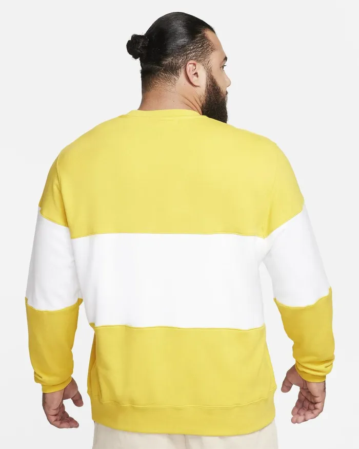 Hoodies And Sweatshirts Men Nike Club Vivid Sulphurwhite