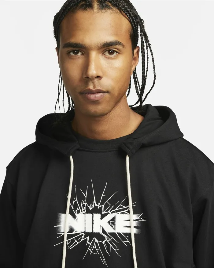 Hoodies And Sweatshirts Men Nike DriFIT Standard Issue Blackwhite