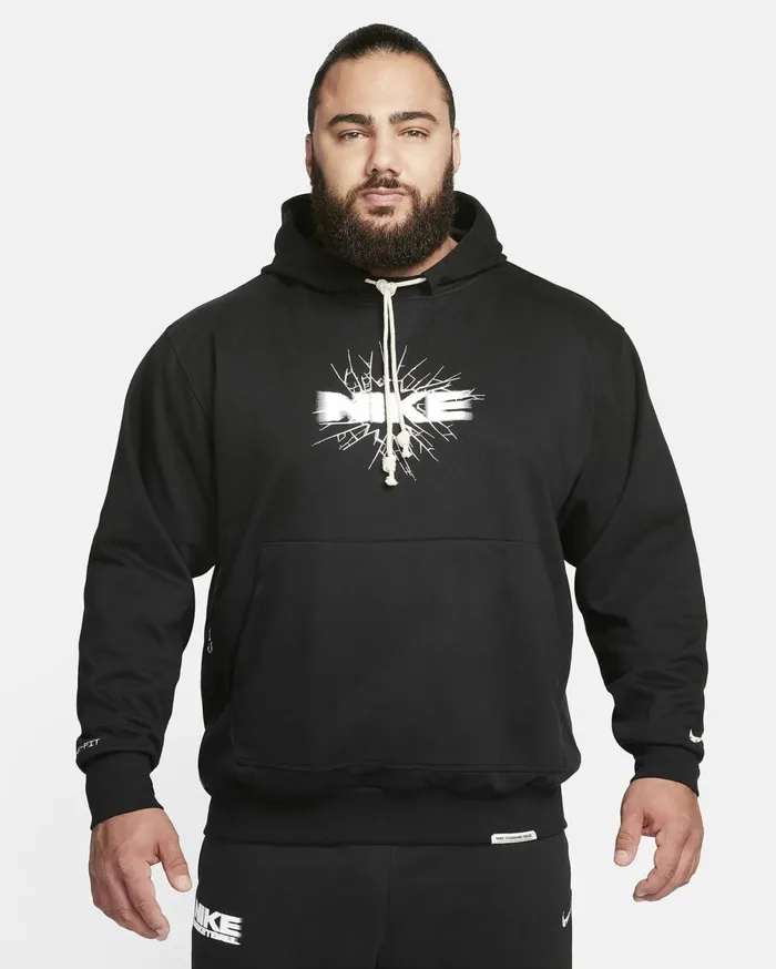 Hoodies And Sweatshirts Men Nike DriFIT Standard Issue Blackwhite