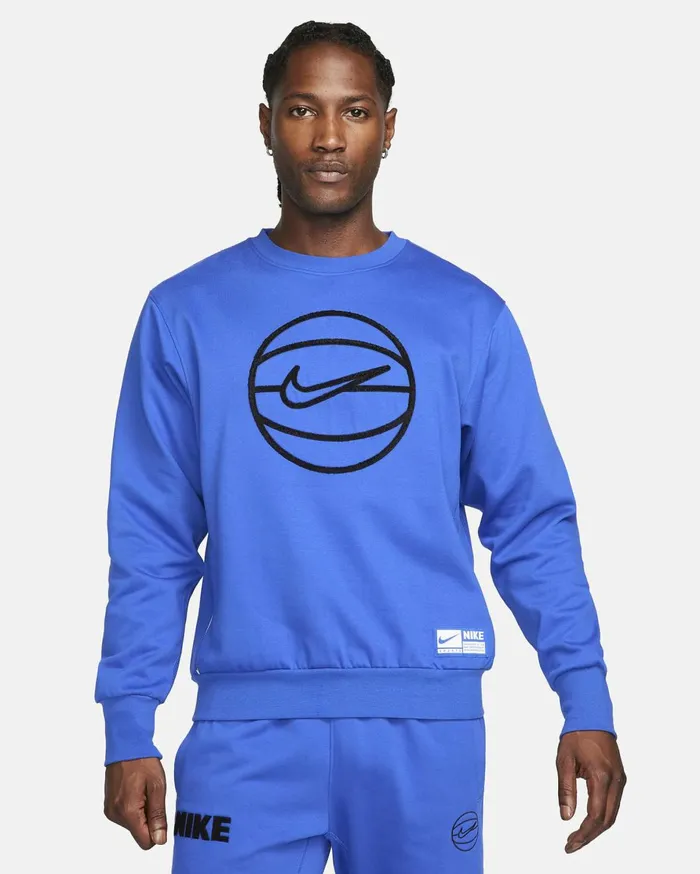 Hoodies And Sweatshirts Men Nike DriFIT Standard Issue Game Royalblack