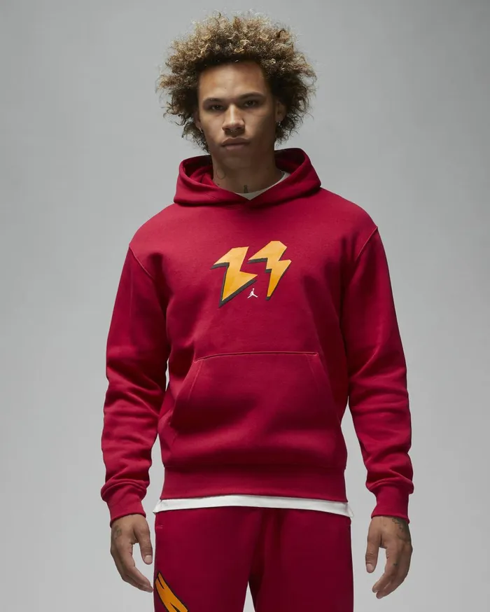 Hoodies And Sweatshirts Men Nike Jordan Flight MVP Cardinal Redsail