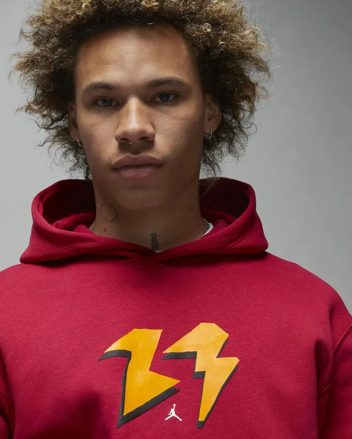 Hoodies And Sweatshirts Men Nike Jordan Flight MVP Cardinal Redsail