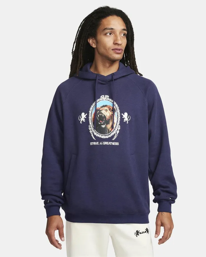 Hoodies And Sweatshirts Men Nike LeBron Purple Inkheatherphantom