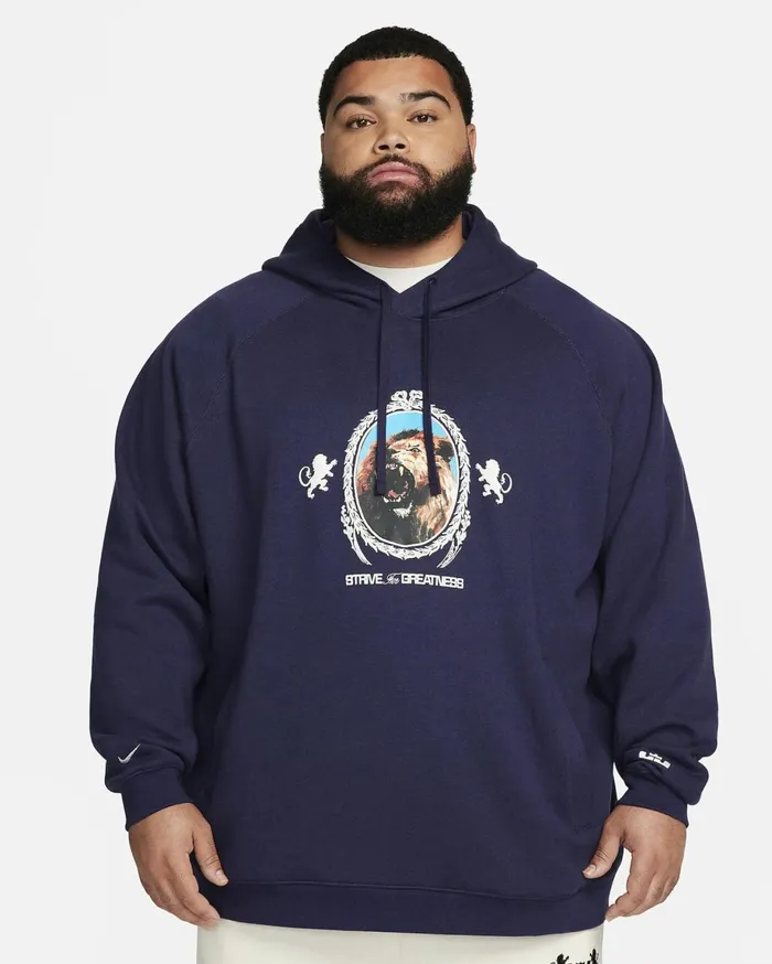 Hoodies And Sweatshirts Men Nike LeBron Purple Inkheatherphantom
