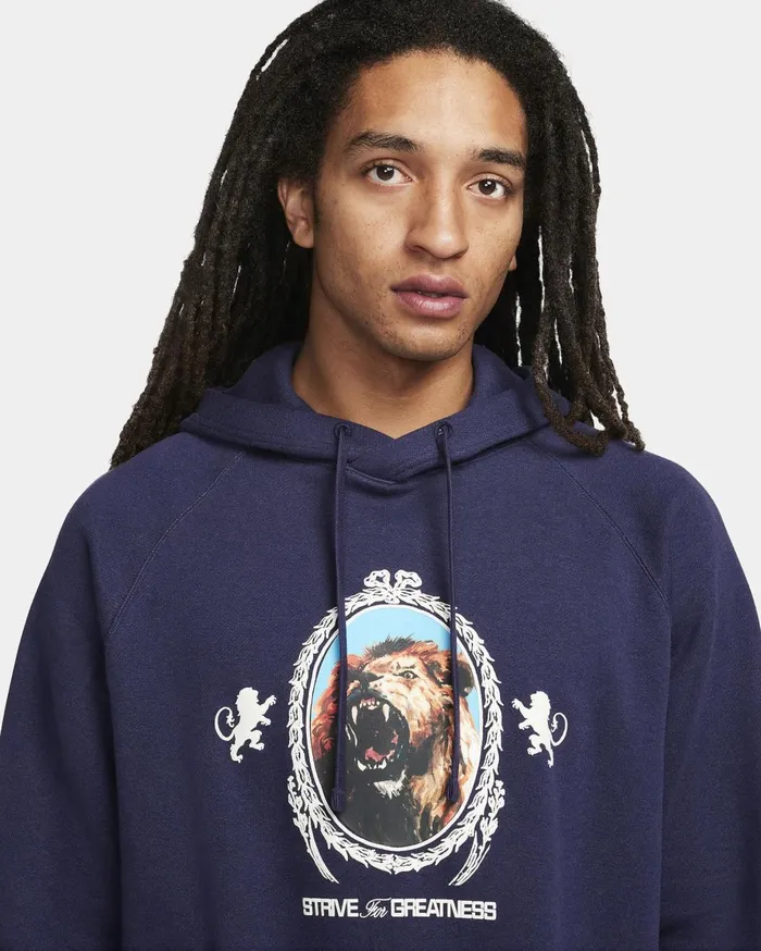 Hoodies And Sweatshirts Men Nike LeBron Purple Inkheatherphantom