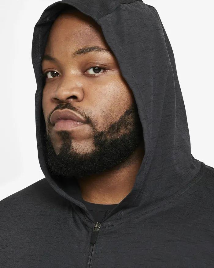 Hoodies And Sweatshirts Men Nike Yoga DriFIT Offnoirblackheather