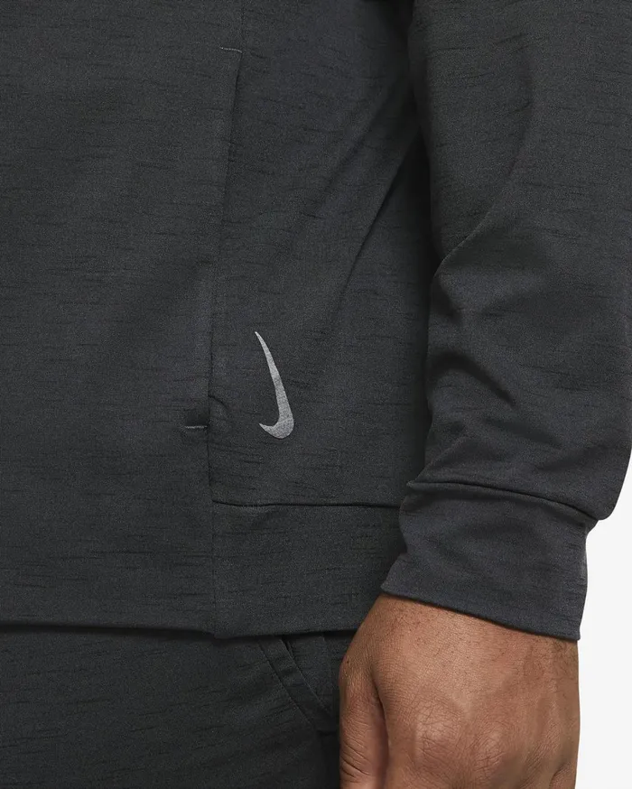 Hoodies And Sweatshirts Men Nike Yoga DriFIT Offnoirblackheather