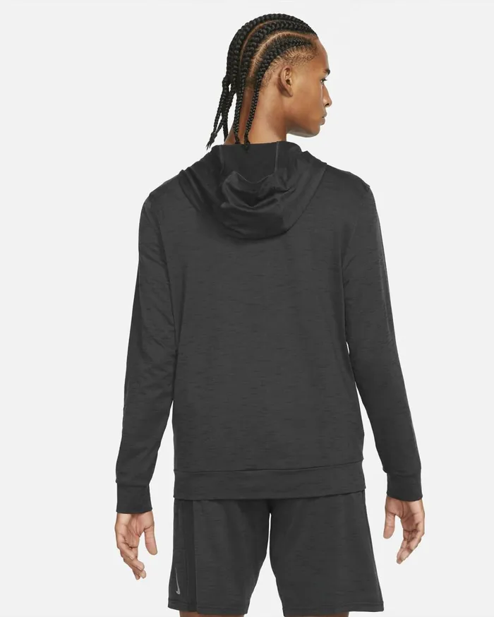 Hoodies And Sweatshirts Men Nike Yoga DriFIT Offnoirblackheather