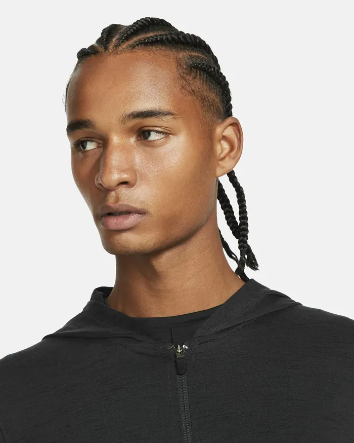 Hoodies And Sweatshirts Men Nike Yoga DriFIT Offnoirblackheather