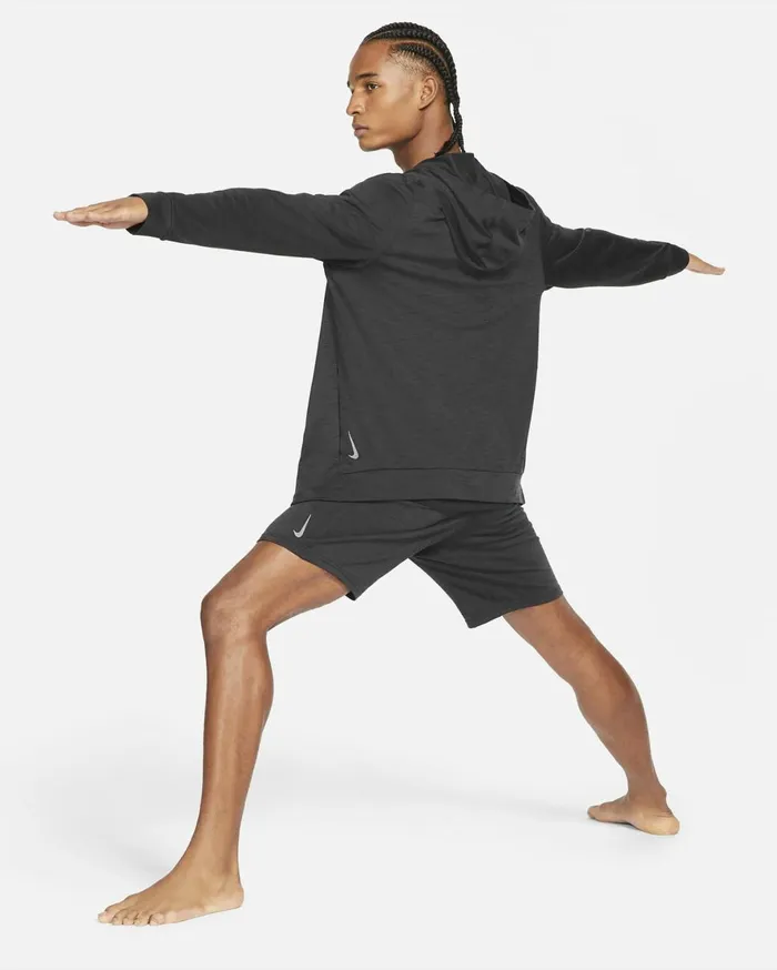 Hoodies And Sweatshirts Men Nike Yoga DriFIT Offnoirblackheather