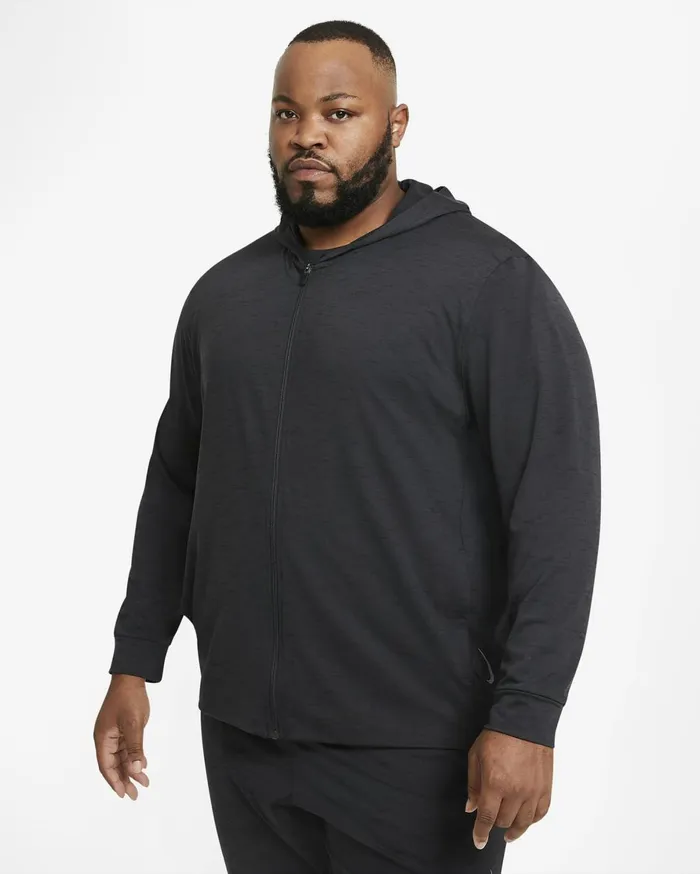 Hoodies And Sweatshirts Men Nike Yoga DriFIT Offnoirblackheather