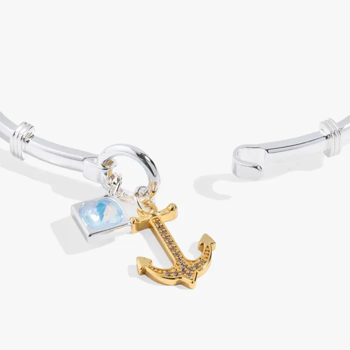 Iconic Women Alex And Ani Anchor Tension Bangle Two Tone