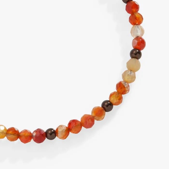 Iconic Women Alex And Ani Carnelian Beaded Bangle Chocolate