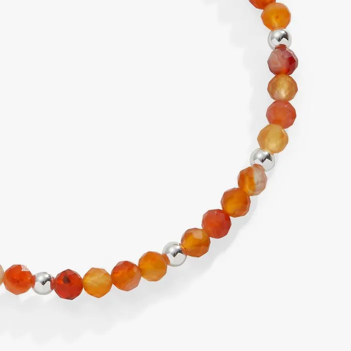 Iconic Women Alex And Ani Carnelian Beaded Bangle Chocolate