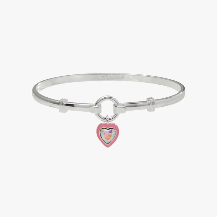 Iconic Women Alex And Ani Crystal Heart Clip Bangle Gold