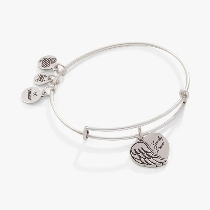 Iconic Women Alex And Ani Family Forever039 Angel Wing Heart Charm Bangle Rafaelian Silver Iconic Women Alex And Ani Family Forever039 Angel Wing Heart Charm Bangle Rafaelian Silver