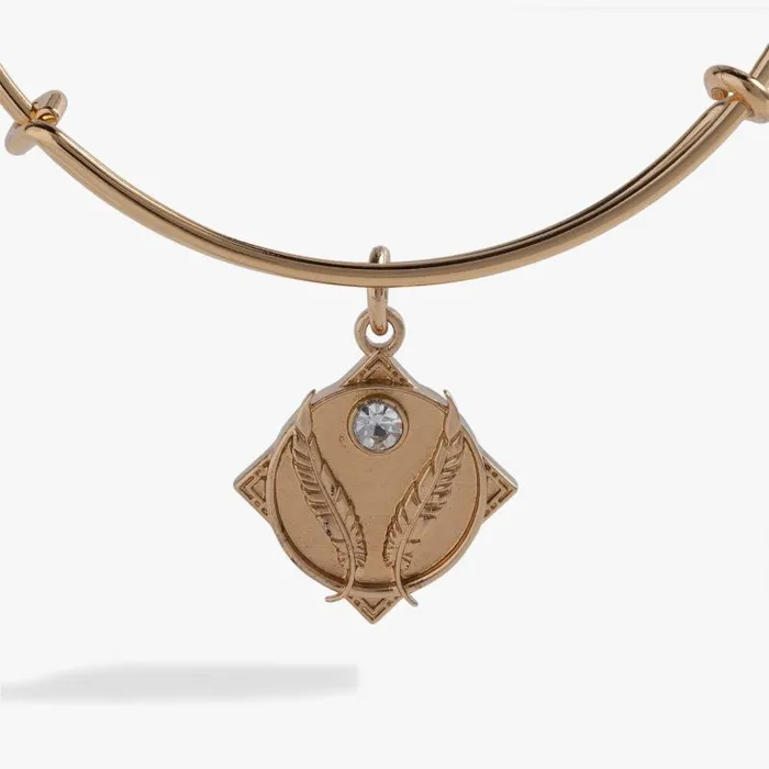 Iconic Women Alex And Ani Godspeed Feather 034My Path Is Blessed034 Bangle Gold