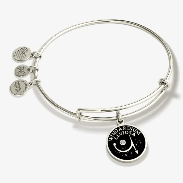 Iconic Women Alex And Ani Harry Potter 039Wingardium Leviosa039 Charm Bangle Shiny Silver Iconic Women Alex And Ani Harry Potter 039Wingardium Leviosa039 Charm Bangle Shiny Silver