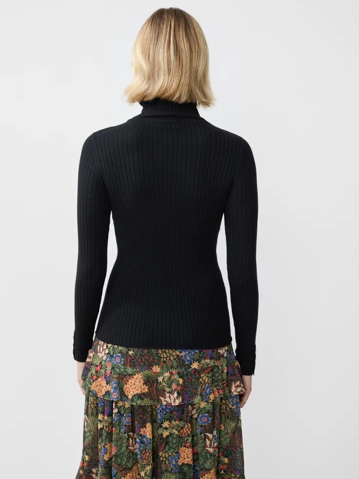 JMclaughlin Arlette Turtleneck Black Women Sweaters